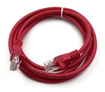 Патч-корд Buro UTP-5E-1,5M-R UTP 4 пары cat.5E CCA molded 1.5м красный RJ-45 (m)-RJ-45 (m)