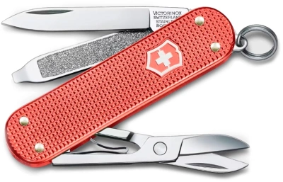 Нож перочинный Victorinox Classic SD Alox LE 2025 Stone Red (0.6221.L25) 58мм 5функц. красный подар.коробка
