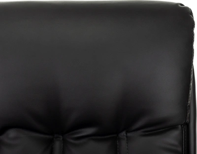 Кресло Бюрократ T-9932W-CF-Eco черный экокожа на ножках дерево