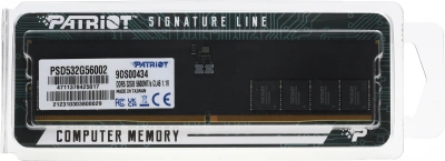 Память DDR5 32GB 5600MHz Patriot PSD532G56002 Signature RTL PC5-44800 CL46 DIMM UDIMM 288-pin 1.1В dual rank Ret