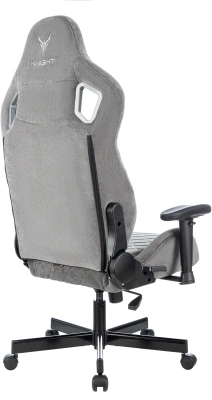 Кресло игровое Knight Outrider LTD серый Light-19 с подголов. крестов. металл