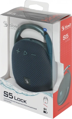Колонка порт. A4Tech Bloody S5 Lock синий 5.5W 1.0 BT 12м 1200mAh (S5 LOCK BLUE)
