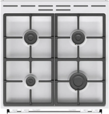 Плита Комбинированная Gorenje GK6A40WFFM белый (без крышки) реш.чугун