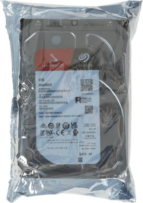 Жесткий диск Seagate SATA-III 8TB ST8000VN002 NAS Ironwolf 512E (5400rpm) 256Mb 3.5"