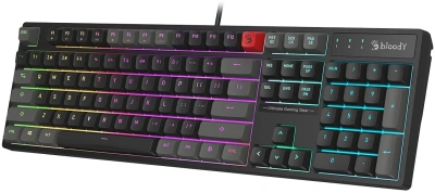 Клавиатура A4Tech Bloody B230N черный USB Multimedia for gamer LED (B230N) кабель 1.8м