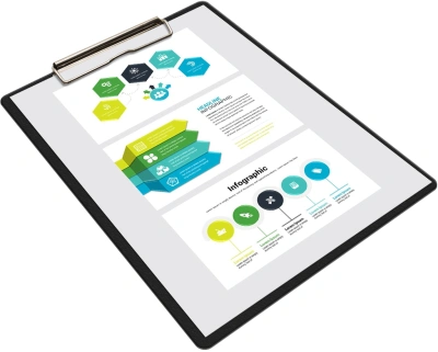 Папка-планшет Silwerhof SE-PD6003/BLK A4 пластик 1мм черный