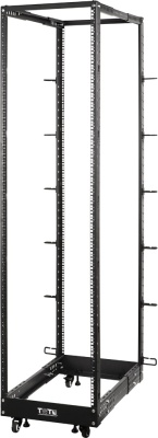 Стойка двухрамная Lanmaster TWT-RACK2-42U-LT-ADJ 42U 600ммX1020мм 360кг черный