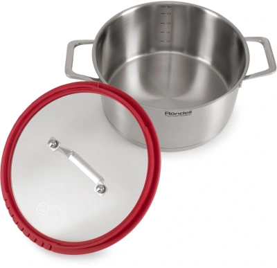 Кастрюля Rondell Verter RDS-2030 4.7л. d=24см (с крышкой) стальной