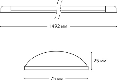 Светильник Gauss 144126350 50Вт 6500K