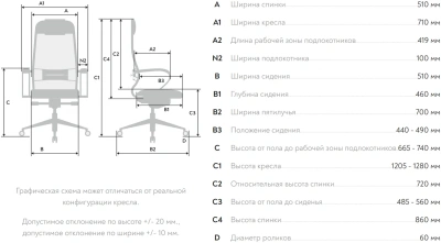 Кресло Метта Samurai KL-1 серый сиденье серый экокожа с подголов. крестов. алюминий хром