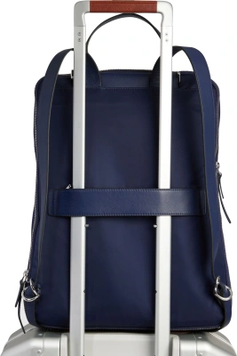 Рюкзак женский Piquadro Lyra CA6216W92T/BLU темно-синий нейлон/натур.кожа