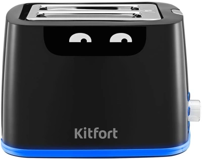 Тостер Kitfort КТ-6410 900Вт черный/синий