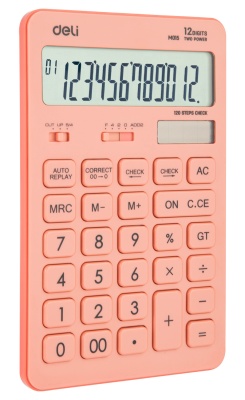 Калькулятор настольный Deli Touch EM01541 красный 12-разр.