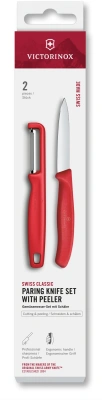 Набор нож/овощеч. Victorinox Swiss Classic 6.7111.21C1 компл.:2предм. красный европодвес