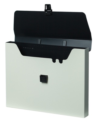 Портфель Бюрократ ДеЛюкс DLPP01MILK 1 отдел. A4 пластик 0.7мм молочный