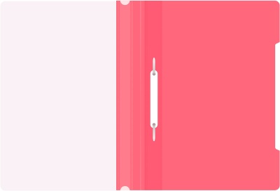 Папка-скоросшиватель Бюрократ -PS20PINK A4 прозрач.верх.лист пластик розовый 0.12/0.16