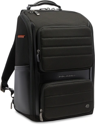 Рюкзак мужской Piquadro Oberon CA7279W150/N черный нейлон/натур.кожа
