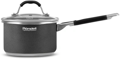 Ковш Rondell Stern RDS-008 1.9л. d=16см (с крышкой) темно-серый