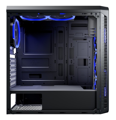 Корпус Accord JP-X черный без БП ATX 6x120mm 2xUSB2.0 1xUSB3.0 audio bott PSU