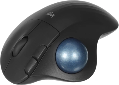 Трекбол Logitech M575S черный оптическая 2000dpi беспров. BT/Radio USB 4but (910-007035)