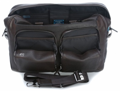 Сумка мужская Piquadro Black Square CA2849B3/TM с отделением для ноутбука 15" темно-коричневая натур.кожа