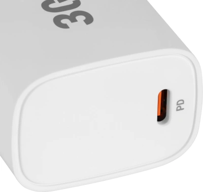 Сетевое зар./устр. Digma DGW3C 30W 3A (PD) USB-C универсальное белый (DGW3C0F010WH)
