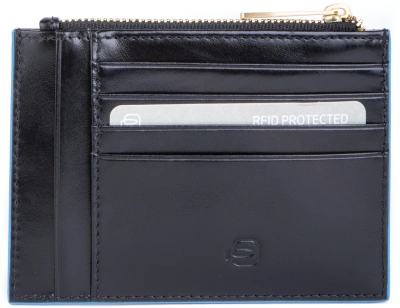 Чехол для кредитных карт Piquadro Blue Square PP6659B2R/N черный натур.кожа