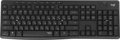 Клавиатура + мышь Logitech MK295 клав:черный мышь:черный USB беспроводная Multimedia (920-009813)