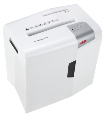 Шредер HSM ShredStar X8 (секр.P-4) фрагменты 9лист. 18лтр. скобы пл.карты CD