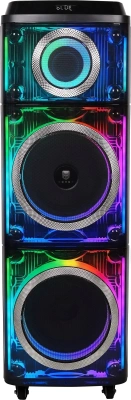 Колонка порт. Ural Молот 203 черный 2000W 1.1 BT/3.5Jack/USB-C 15м 9000mAh (УРАЛ МОЛОТ 203)