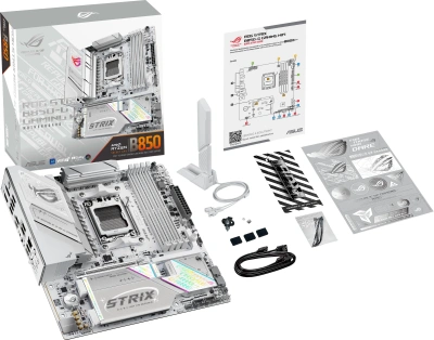 Материнская плата Asus ROG STRIX B850-G GAMING WIFI Socket AM5 AMD B850 4xDDR5 mATX AC`97 8ch(7.1) 2.5Gg RAID+HDMI+DP