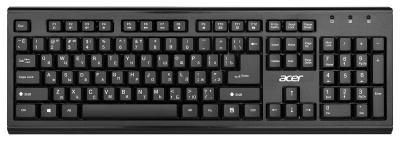 Клавиатура + мышь Acer OKR120 клав:черный мышь:черный USB беспроводная Multimedia (ZL.KBDEE.007)