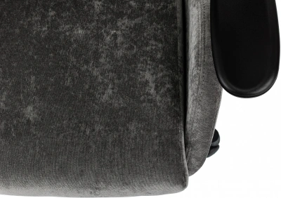 Кресло игровое Zombie Ghost Fabric серый Light-19 с подголов. крестов. пластик