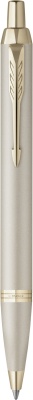 Ручка шариков. Parker IM Monochrome K328 (2172956) Champagne PVD M син. черн. подар.кор.