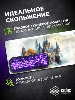 Коврик для мыши Cactus Castle 900x400x3мм (CS-MP-PRO13XXL)