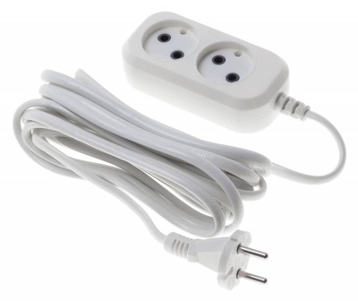 Сетевой удлинитель Buro BU-PSL2.5/W 5м (2 розетки) белый (пакет ПЭ)