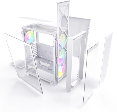 Корпус Montech Air 1000 Premium белый без БП ATX 1x120mm 3x140mm 1xUSB2.0 2xUSB3.0 audio bott PSU