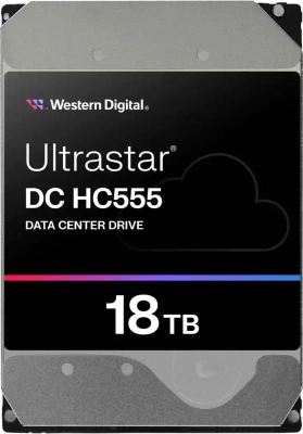 Жесткий диск WD SATA-III 18TB 0B48723 WUH722018CLE6L4 Ultrastar DC HC555 512E (7200rpm) 512Mb 3.5"