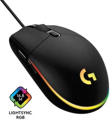 Мышь Logitech G102 LightSync черный оптическая 8000dpi USB 6but (910-005808)