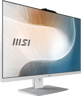 Моноблок MSI Modern AM242P 1MA-2420XRU 23.8" Full HD Core 5 120U (1.4) 16Gb SSD500Gb Graphics без ОС GbitEth WiFi BT 120W клавиатура мышь Cam белый 1920x1080