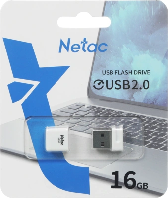 Флеш Диск Netac 16Gb U116 NT03U116N-016G-20WH USB2.0 белый