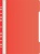 Папка-скоросшиватель Бюрократ PS-P20RED A4 прозрач.верх.лист боков.перф. пластик красный 0.12/0.16
