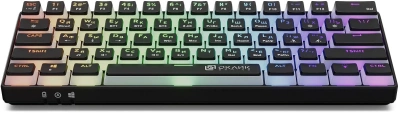 Клавиатура Оклик K763W механическая черный USB беспроводная BT/Radio Multimedia for gamer LED (1920548) кабель 1.5м