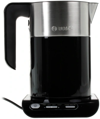 Чайник электрический Bosch TWK8613P 1.5л. 2400Вт черный/серебристый корпус: пластик/металл