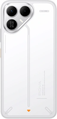 Смартфон Tecno Pova 8 5G 128Gb 8Gb белый моноблок 3G 4G 2Sim 6.76" 1080x2344 Android 16 50Mpix 802.11 a/b/g/n/ac NFC GPS GSM900/1800 Protect