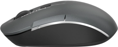Мышь A4Tech Fstyler FB26CS Air2 серый/черный оптическая 2000dpi silent беспров. BT/Radio USB для ноутбука 4but (FB26CS AIR2 SMOKY GREY)