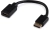 Переходник Buro DisplayPort (m)/HDMI (f) черный (BU-HDMI(F)-DP(M))