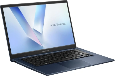 Ноутбук Asus VivoBook 14 X1404VA-I712512 Core i7 1355U 12Gb SSD512Gb Intel UHD Graphics 14" IPS FHD (1920x1080) Windows 11 Home Multi Language blue WiFi BT Cam (90NB10I1-M016A0)