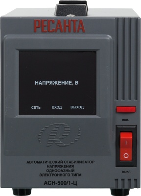 Стабилизатор напряжения Ресанта АСН-500/1-Ц однофазный серый (63/6/1)
