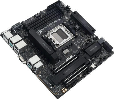 Материнская плата Asus PRO WS B850M-ACE SE Socket AM5 AMD B850 mATX AC`97 8ch(7.1) 1x10G/1х2,5G/1xGigabit RAID+VGA+HDMI+DP